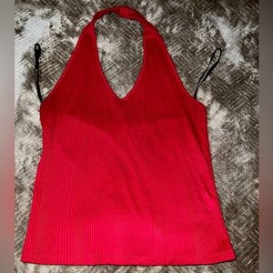 Red Halter top